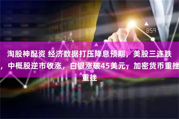 淘股神配资 经济数据打压降息预期，美股三连跌，中概股逆市收涨，白银涨破45美元，加密货币重挫